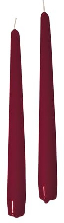 Cereria Di Giorgio - 12 Candele Coniche - Ø 2,2 cm h. 30 cm - Bordeaux