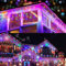 PhilzOps Cortina Luces Navidad Exterior, 480 LED 19M Luces de Carámbano Multicolor Impermeable 8 Modos Guirnalda Luces Decoración para Interiores Fiesta Casa Jardín Patio Balcón Boda, Cable Blanco