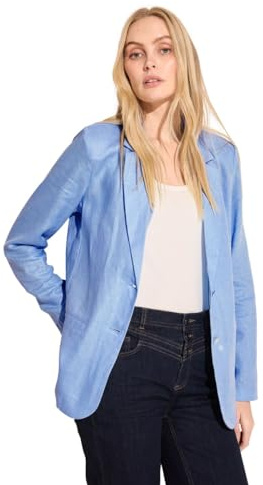 Street One Damen Leinenblazer Breath of air Blue,42