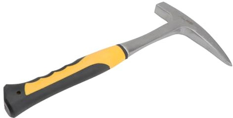 DOITOOL Multifunktionaler Spitzhammer Geologiehammer Kohlenstoffstahl Rutschfester Griff Minenerkundung Werkzeug Für Steinbruch Und Baueinsatz