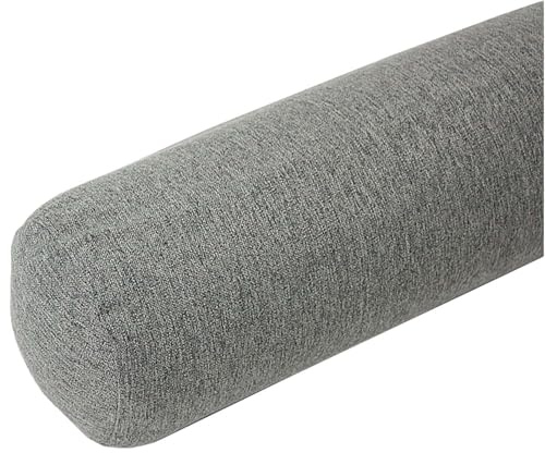 Round Cervical Roll bolst pillow med fjäderfast och vashållbar täcka, softa bolst