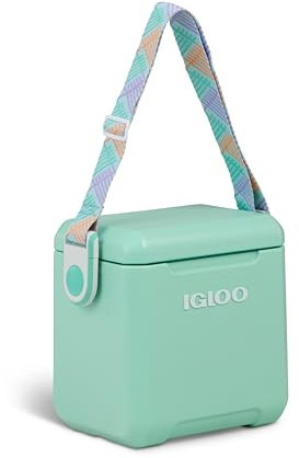 IGLOO Tag Along Too Passive Cool Box, 10.4 Litres, Compact and Portable Cool Box with Shoulder Strap for Outdoor Activities