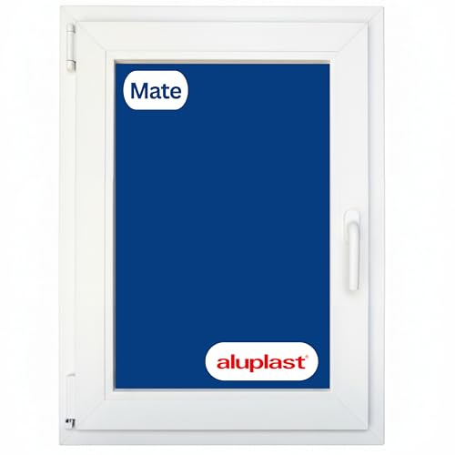 Ventana PVC Reforzada 500x700 Blanca | Oscilobatiente Izquierda | Cristal Climalit Mate | Perfil Aluplast | Entrega 24/48h