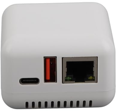 Yechiry Server Azionario di Stampa LAN, Adattatore di Server di Stampa di Rete USB 2.0, Stampa di Rete Wireless con Design Compatto per, per IOS (Spina europea)