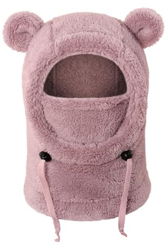 AYPOW Passamontagna Invernale in Pile Termico Bambini 3-10 Anni, Multifunzionale Antivento Regolabile Maschera da Sci, Caldo in Pile Berretti Cappello Cappuccio Scaldacollo Sciarpa per Ragazzi Ragazze