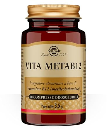 Solgar VITA METAB12 – Vitamina B12 metilcobalamina 1000 mcg, compresse orosolubili, 30 cpr