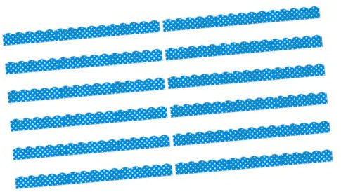 NUOBESTY 12pcs Magnetic Bulletin Board Borders Pvc Decorative Blackboard Border Trim for Classroom and Office, Removable and Adhesive, Black Edge Design