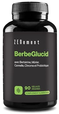BerbeGlucid - Para Metabolizar el Exceso de Glucosa y Carbohidratos - Berberina, Morera, Canela, Cromo y Probiótico - 90 Cápsulas Veganas, Sin Aditivos, Sin Gluten, Sin GMO