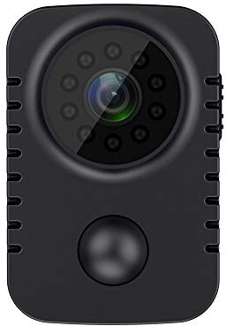 AYJYZHIAG Mini telecamera di sicurezza HD MD29 1080P, tascabile, piccola sorveglianza for auto, webcam Spia in standby, funzionamento 8 ore(With 32G card,MD29 PIR Camera)