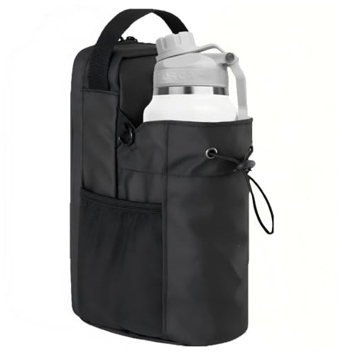 Sac de sport magnétique avec porte-bouteille de 1,5 l - Avec sangle réglable - Unisexe - Pour fitness, gym