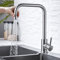 ONECE Rubinetto Cucina con 2 Modalità, Miscelatore con Ugello Rotante Spruzzatore, Rubinetti Monocomando Lavello Girevole a 360°, Acciaio Inox 304, Acqua Fredda e Calda, Aeratore Rimovibile