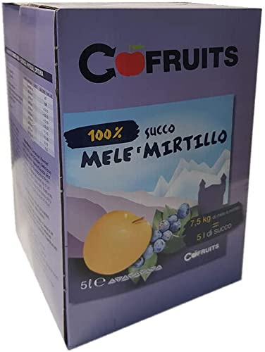 Succo di mela e mirtillo della Valle d'Aosta 100% in Box lt da 5