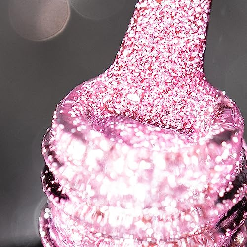 BURANO Pink Reflective Glitter Gel Nail Polish UV Gel Polish SZ13 | Diamond Nail Glitter Gel Holographic Glitters, No Chip Long Wearing, UV Lamp Required for Home DIY Manicure Nail Salon