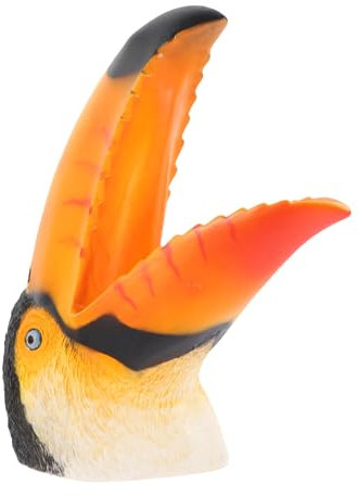 BESTonZON Junge Mädchen Handpuppe Toucan in Lebendigem Farbdesign Weiches Waschbares Material Leicht Und Bequem Für Rollenspiele Und Frühe Bildung Für Puppentheater Und Fantasievolles Spiele