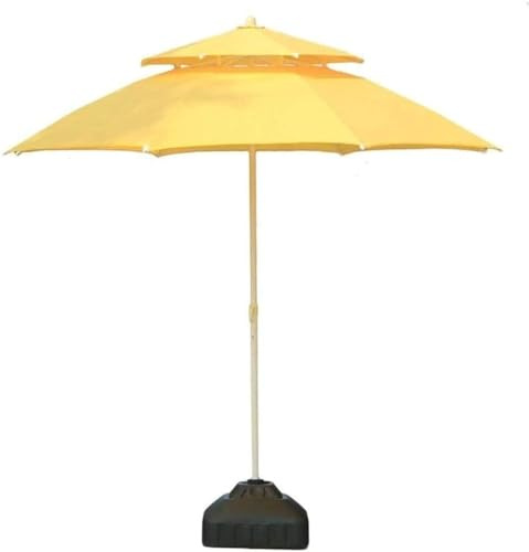 Ombrellone da esterni, grande ombrellone con telaio in alluminio, leggero e robusto, protezione UV per spiaggia, piscina e giardino