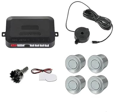 Sensori Di Parcheggio Kit Sensore Parcheggio Radar Retromarcia Posteriore Per Auto 4 Cicalini 22 Mm Sonda Indicatore Avviso Sonoro Retromarcia 12 V