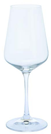 Dartington Crystal Cheers! White Wine Glass, Set of 4 | Modern White Wine Glasses | 226mm | 350ml | Dishwasher Safe | Classy and Elegant Glasses | Perfect for Entertaining