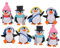 NUOBESTY 8pcs mini christmas figures penguin decor penguin statue penguin ornaments penguin figurines animal figurines car cake decorations bonsai decor tool crafts dining table child
