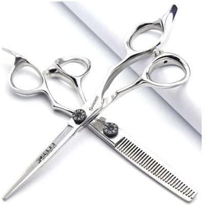 5/5.5/6 Professional Barber Set, mit scharfen Klingen, die leicht zu trimmen sind, geeignet für Friseure und Friseursalons. (6-Zoll -2Stück-A)