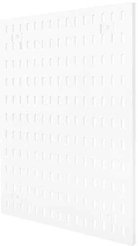 UTHCLO Support Mural Grand Panneau Perforé Blanc en Plastique Organisateur de Rangement sans Perçage Étagère Murale Polyvalente pour Maison Bureau et Atelier Panneau Perforé de