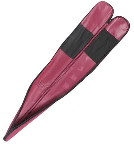 Toyvian Bolsa para Espada de Tai Chi de Lona Resistente, Color Púrpura Rojo, Alargada y Ligera, Correa Ajustable para Transporte Cómodo en Artes Marciales y Ejercicios Matutinos