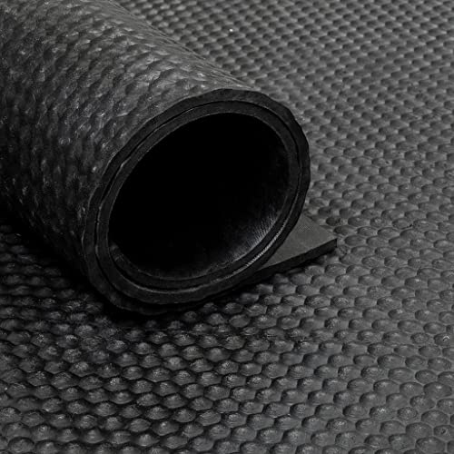 Tapis caoutchouc martelé 6mm - au mètre linéaire (Largeur 180cm)