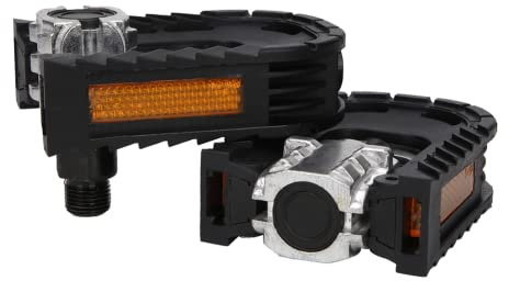 Kadimendium Fahrrad Klapppedal, Aluminiumlegierung Schwarz Fahrrad Pedal Ersatz Zubehör Profi für Radfahrer für Reparaturwerkstatt für Outdoor Radfahren Aktivitäten