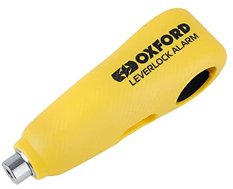 Oxford Products LeverLock Motorcycle Security Alarm, Yellow