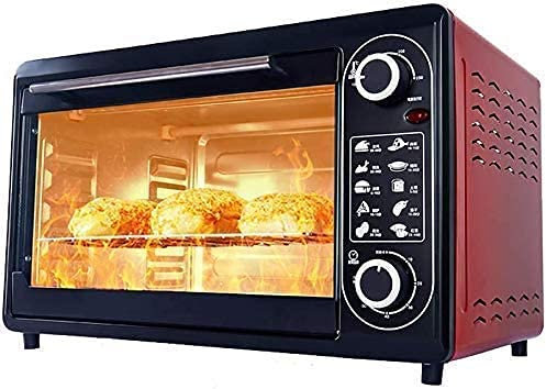 48L Multi-Function Oven,Temperature Adjustment 100-250 ℃ And 60 Minutes Timer Household Baking Electric Oven Convection Countertop Toaster Oven Useful