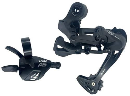 JZYSS Fahrrad Schaltwerk A5 1X9 9-Fach Schaltwerke Trigger Groupset 9s 9v Schalthebel 9-Fach Schaltwerkschalter kompatibel Schaltwerke (Color : 9S Long Groupset)