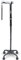 Rehand Quad Cane, Walking Cane with Ergonomic Handle Ever and Graceful 4-Pronged Base for Extra Stability, Adjustable Walking Sticks for Right or Left Handed Men & Women and Seniors (Black)