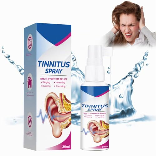 Tinnitus Relief Spray,Tinnitus Ohrentropfen,Tinnidrop Tinnitus Relief Spray,Earwax Cleaning Care Spray,Tinnitus Relief,Tinnitus Relief für Ringing Ears,Tinnitus Ohrtropfen,30ML