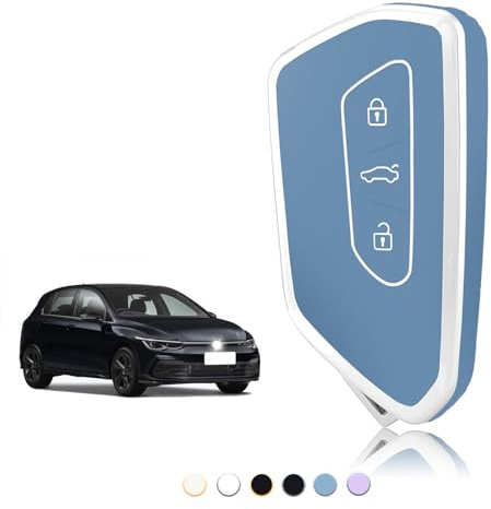 TOOMUME Nyckelfodral för Volkswagen VW Golf 8 MK8, Cupra Born Formentor, Seat Leon MK4 Ateca Tarraco, Skoda Octavia Atlas - Fjärrkontroll Smart Key