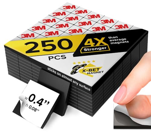 X-Bet MAGNET Aimants Auto-Adhésifs Ronds de 25 x 4 mm - Support collant avec adhésif 3M puissant – Petit disque aimanté céramique idéal pour diy, tableau magnétique, frigo, cuisine - Lot de 35 pcs