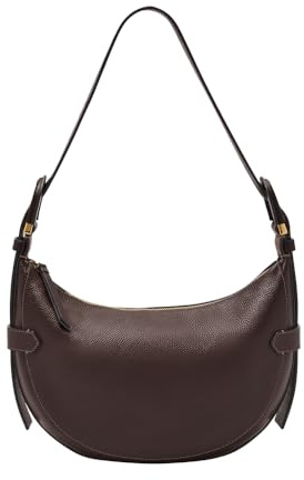 Fossil Women's Harwell Brown Leather Hobo Bag, ZB1847203