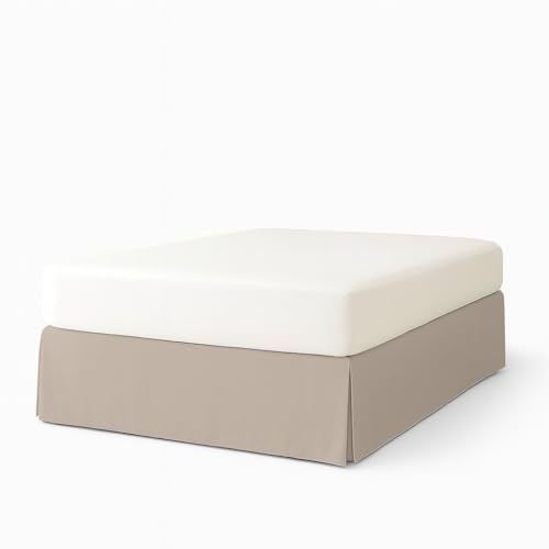 EasyCosy Bettvolant ATENEA für Lattenrost 180x190/200 cm Verstellbar Beige | Schützt und verschönert Ihr Bett mit einem Bettvolant aus Mikrofaser und elastischen Haltebändern für sicheren Halt.