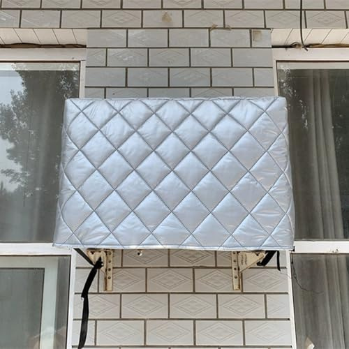 LXRHLIKG Copri Condizionatore Trapuntata, Copertura per Condizionatore Esterno in Tessuto Oxford a 5 Strati, Copertura Climatizzatore Esterno Invernale Anti-invecchiamento(92x35x70cm/36x14x28in)