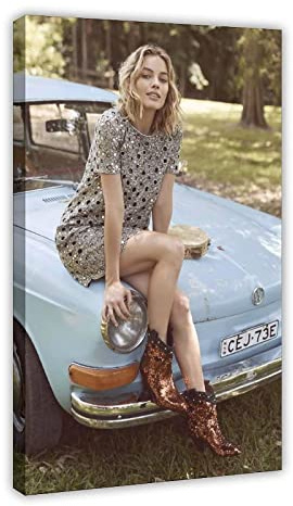 MINGYANMAO Quadro A Olio su Tela 30 * 50cm Margot Robbie 40 Picture Print Modern Family Bedroom Decor Posters Senza Cornice