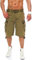Geographical Norway Herren Baumwoll Cargo Shorts Parasol Stoff-Gürtel mastic 3XL