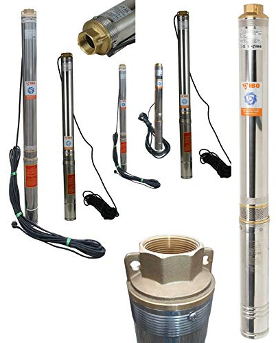 Tiefbrunnenpumpe Brunnenpumpe 2,5 3 3,5 4 sandverträglich >5% 6,6-13,5bar (3,5SDM3-11 6,3bar 6300L/h)