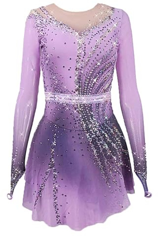 Handgefertigtes Eiskunstlaufkleid für Damen und Mädchen, Skate-Wettkampf, Custumes, Performance