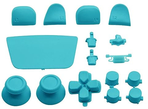 16 Botones de Repuesto para Mando, Palanca de Pulgar, Botones de Gatillo, Joysticks para un Funcionamiento Preciso, Instalación Rápida, Apariencia Personalizada y Agarre