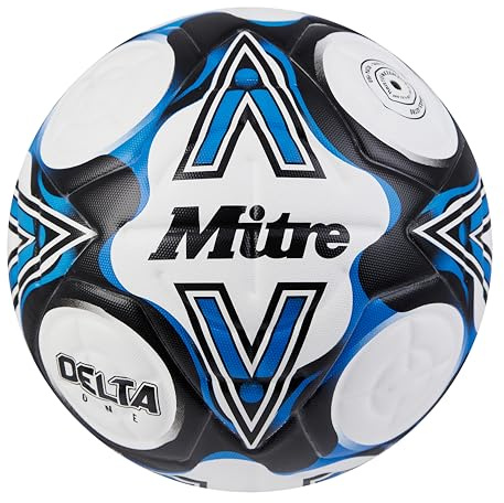 Mitre Delta Football | Extrem strapazierfähig | Verbesserte Präzision und dauerhafte Performance Fußball