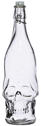 Horror-Shop Botella De Agua Skull con Tapa Oscilante 1L