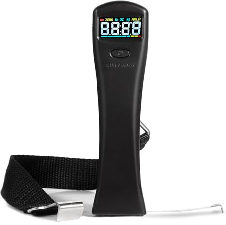 Lifetrons Digital Color LCD Display Luggage Scale, with Built-in Measuring Tape, Portable Digital Hanging Baggage Scale, Weight Scale, 110lb/50kg, Portable Handheld Scale, Travel Accessories