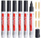 6 PCS Grout Pens Black Wall Pen Tile Paint Markers Repair Marker Grout Wall Pen Tile Paint Markers Black Grout Pens for Restoring Tile Wall Floor Bathrooms and Kitchen (Black)