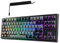 TECWARE Phantom+ Elite - Tastiera meccanica da gioco a 87 tasti, RGB retroilluminata a LED, hot-swap universale, cablata e wireless, connettività a 3 modalità, suono Thocky, nero Elite Wraith rosso