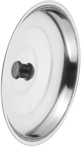 BESTonZON Couvercle De Marmite : Épaissir Couvercle De Casserole 38 Cm Universel Pour Ustensiles Cuisine Poêle À Frire En Acier Inoxydable Remplacement