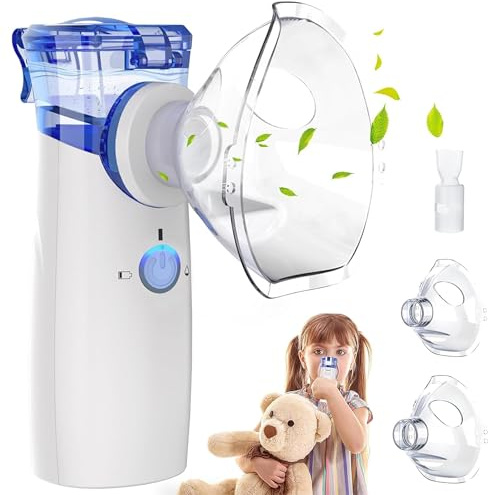 Nebulizer, Adult Nebulizer, Portable Baby Nebulizer, Rechargeable Nebulizer with Adjustable Nebulization Rate, FSA HSA Home Nebulizer