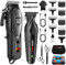 HIENA PRO Set Tagliacapelli Uomo Professionale, Macchinetta Per Tagliare i Capelli Con Cordless, Taglia Barba e Capelli Uomo, Macchina Per Capelli Con LED Display